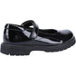Hush Puppies Tally Patent Leather Youth Patent Black Shoes