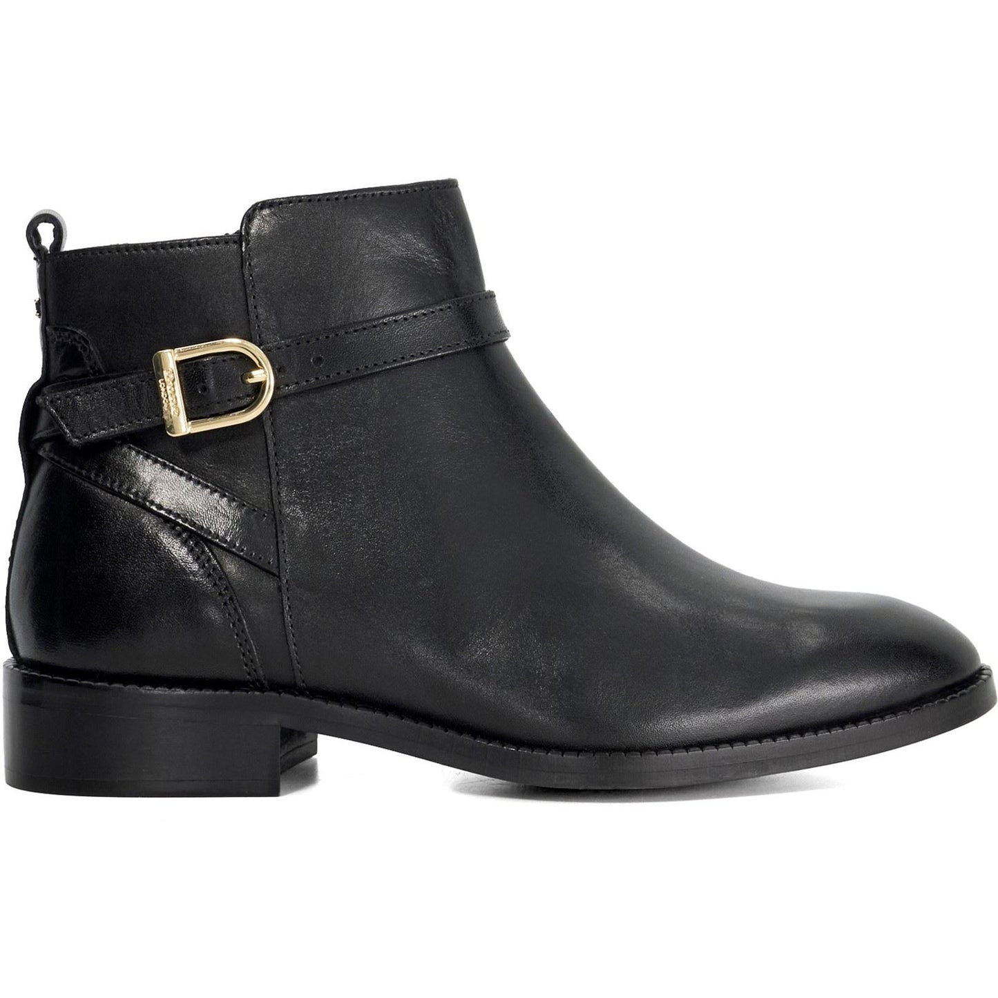 Dune Pemma Leather Women's Black Boots