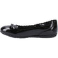 Hush Puppies Lillie Ballerina Patent Leather Junior Black Ballet Flats