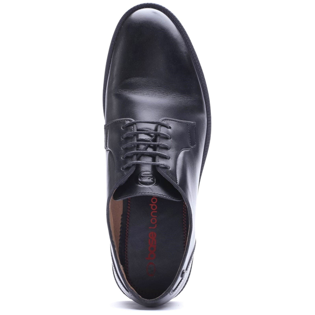 Base London Luca Leather Men's Black Derby Shoes