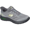 Skechers Skech-Air Summits Textile Men's Charcoal/Lime Trainers