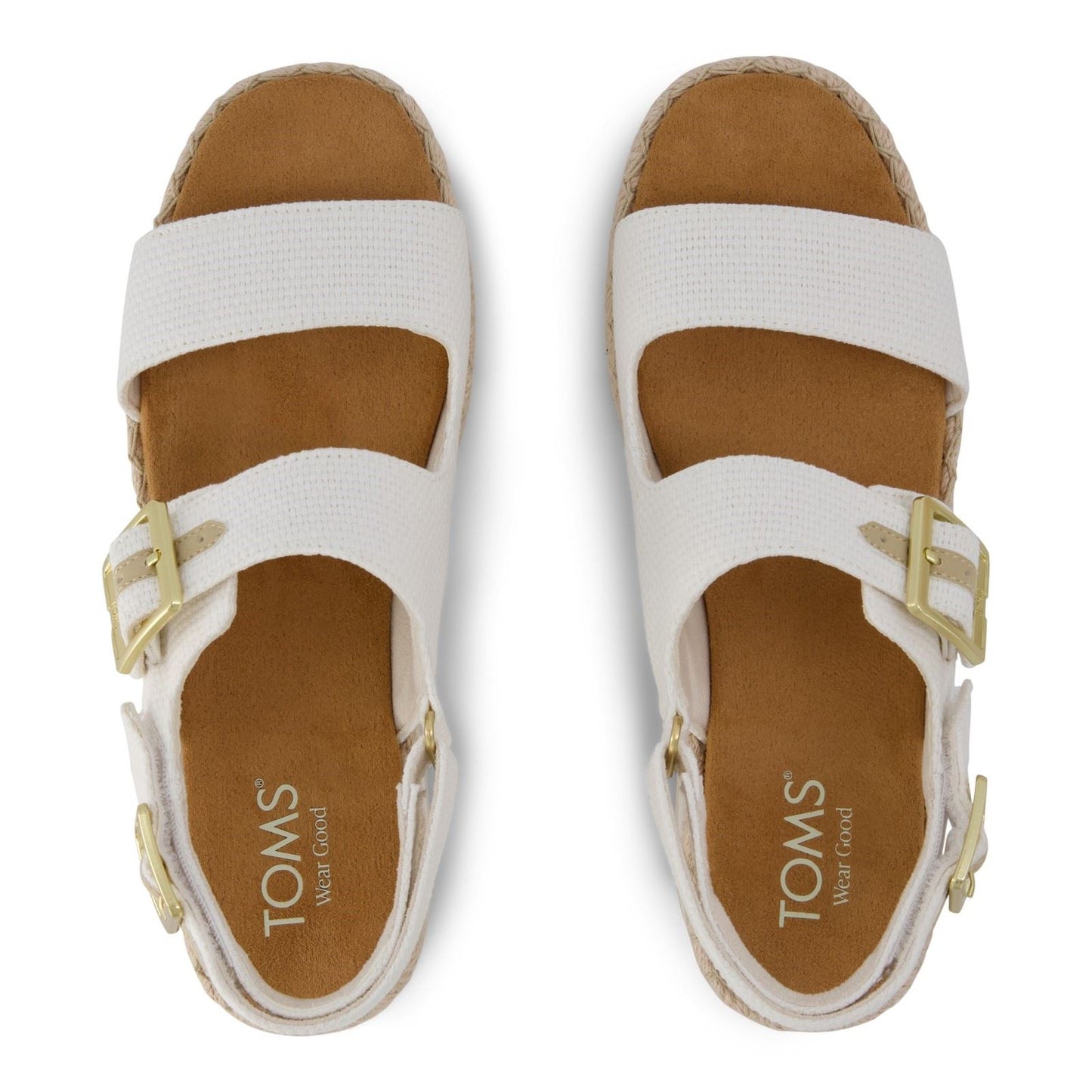 TOMS Giana Textile Women's White Beachside Sandals