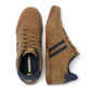 Lambretta Tackle Men's Taupe/Navy Trainers