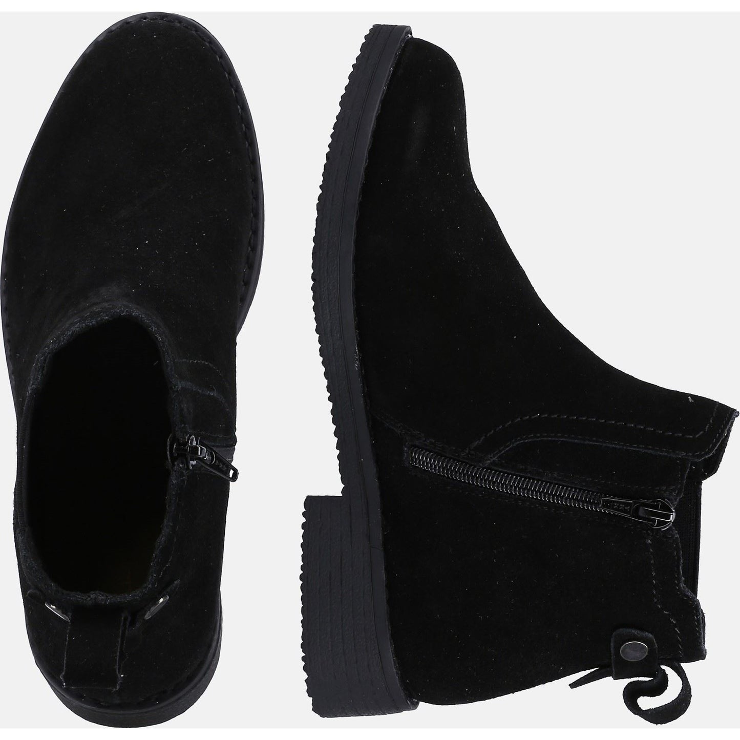 Hush Puppies Women's Maddy Ladies Ankle Boots in Black