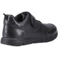 Hush Puppies Alfie Bungee Leather Junior Black Shoes
