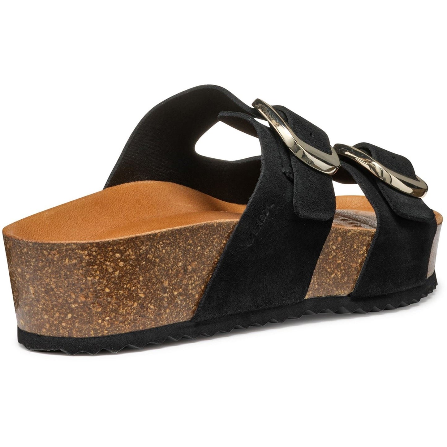 Geox D BRIONIA H Leather Women's Black Sandals