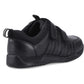 Hush Puppies Josh 2 Snr Leather Boy's Black Trainers