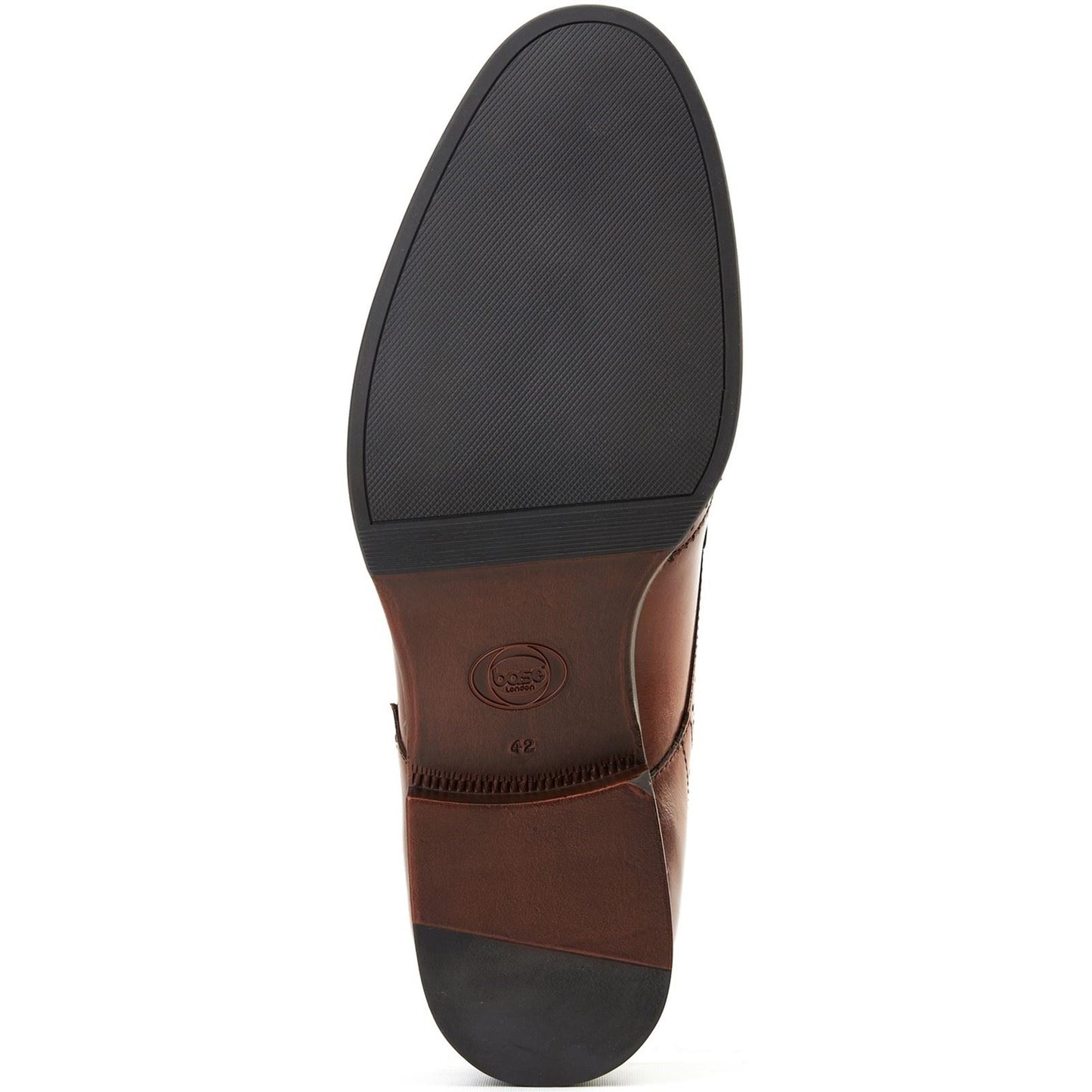Base London Bell Leather Men's Burnt Tan Brogues Shoes