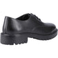 Hush Puppies Aubrey Lace Up Leather Women's Black Derby Shoes