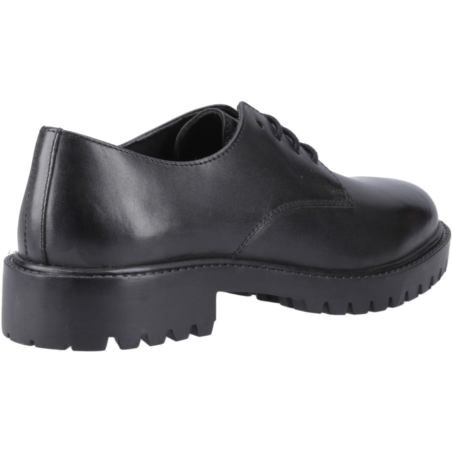 Hush Puppies Aubrey Lace Up Leather Women's Black Derby Shoes