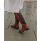 Hush Puppies Vanessa Leather Women's Tan Heeled Knee High Boots