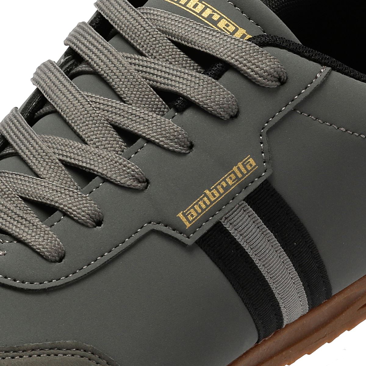 Lambretta Tackle Men's Charcoal/Black Trainers