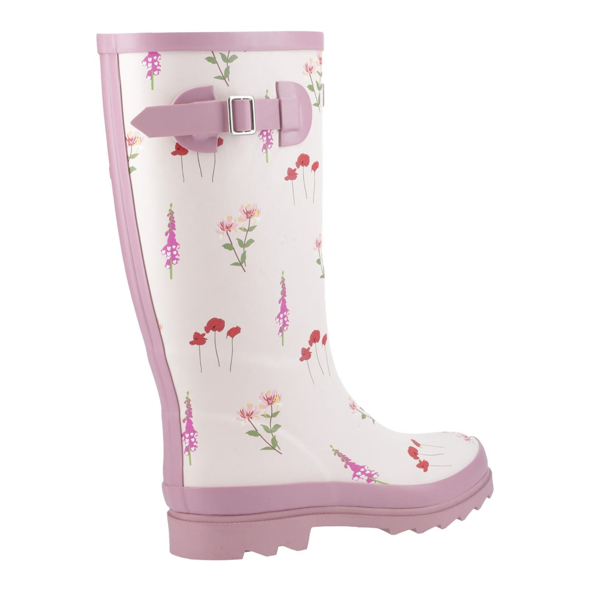 Cotswold Wildflower Tall Rubber Women's Pink Wellington Boots