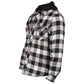 Hard Yakka Men's Quilted Flannel Shacket in Grey
