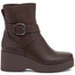 Rocket Dog Jimmy Bangor Polyurethane Women's Dark Brown Heeled Ankle Boots
