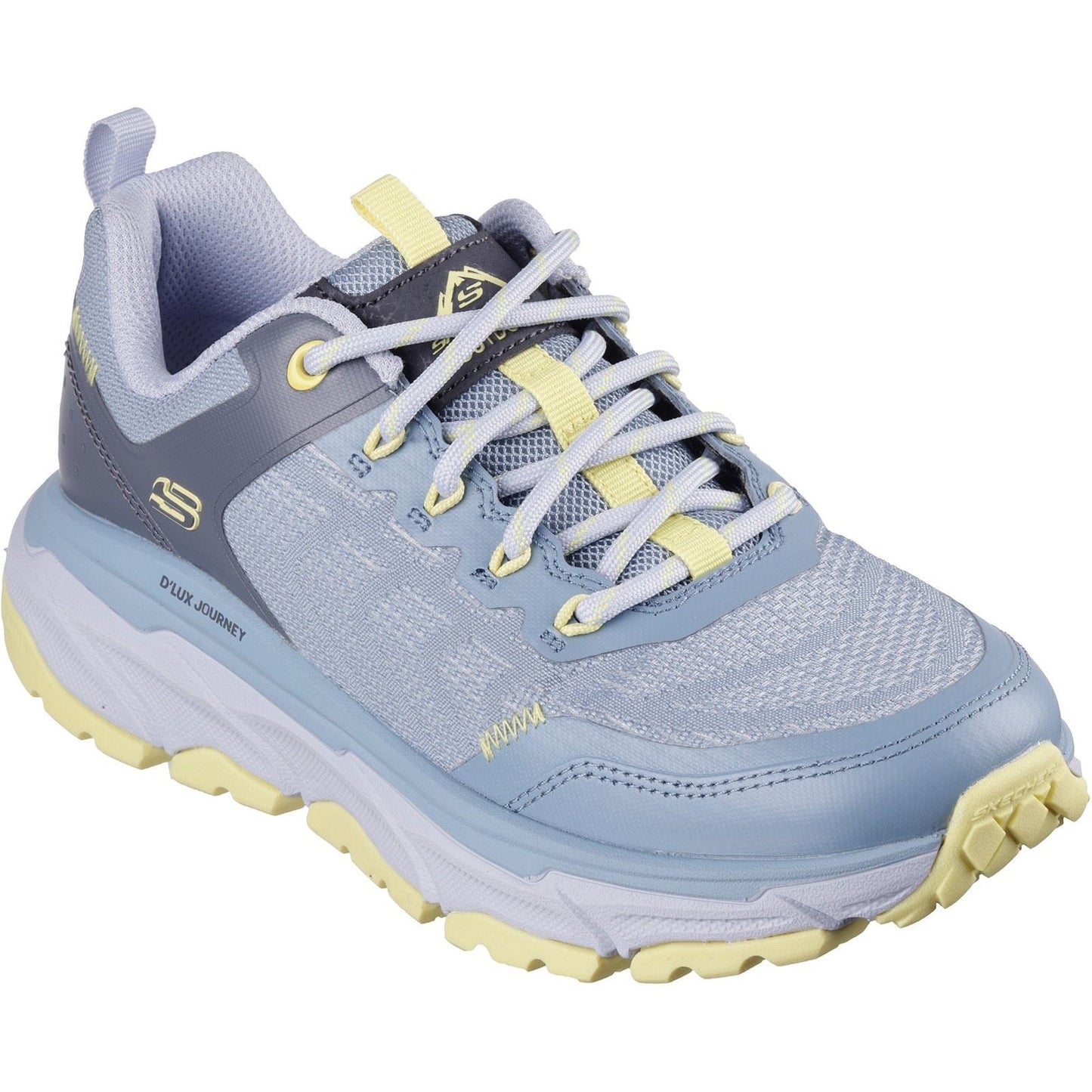 Skechers Women's D'Lux Journey Marigold Trail Shoe in Blue/Yellow