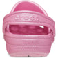 Crocs Classic Glitter Thermoplastic Kids Pink Tweed Glitter Loafers