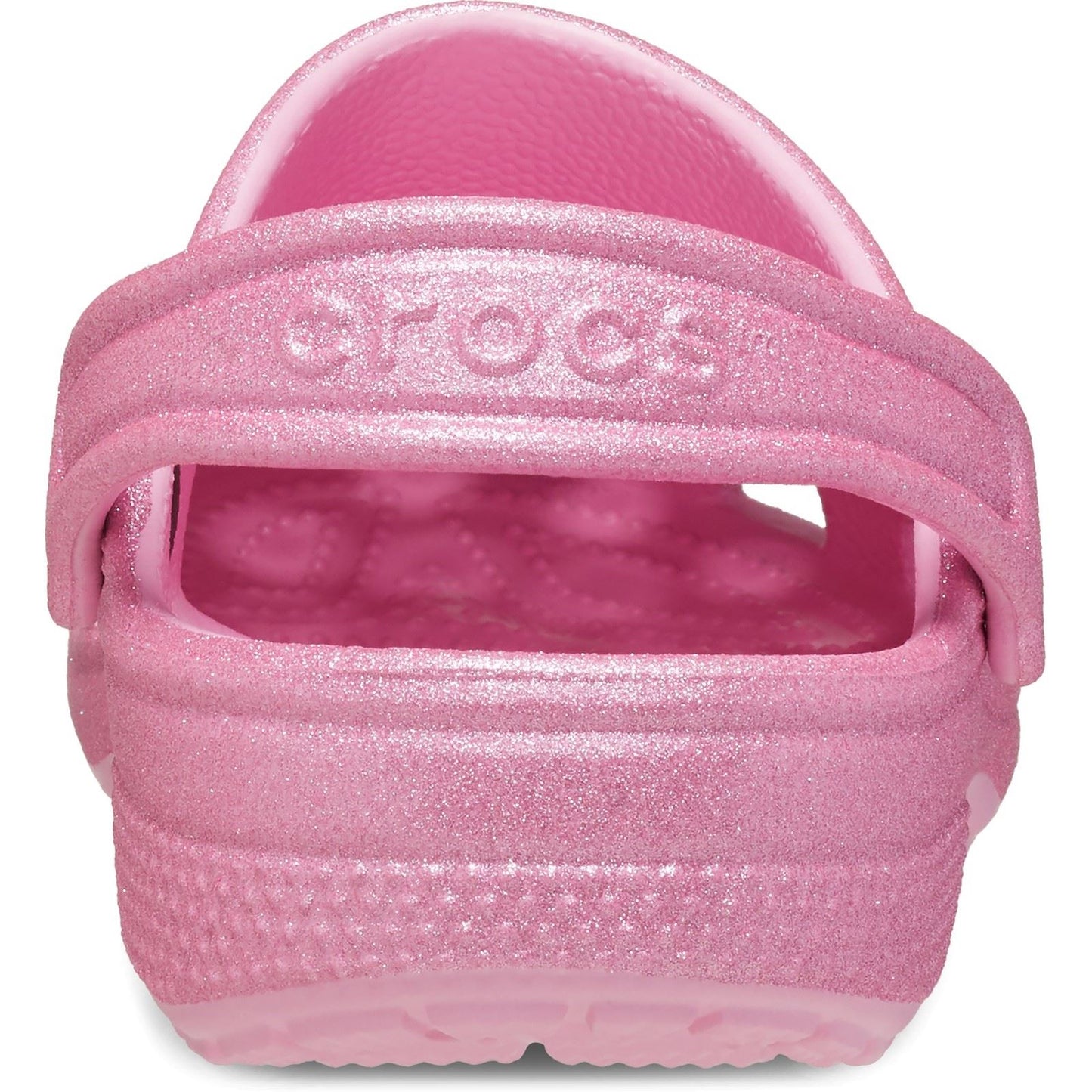 Crocs Classic Glitter Thermoplastic Kids Pink Tweed Glitter Loafers