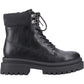 Rocket Dog Danie Faux Leather Women's Black Heeled Mid Calf Boots
