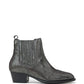 Osprey London The Janey Leather Women's Gunmetal Ankle Boots