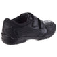 Hush Puppies Jezza Youth Boys Black Leather Loafers