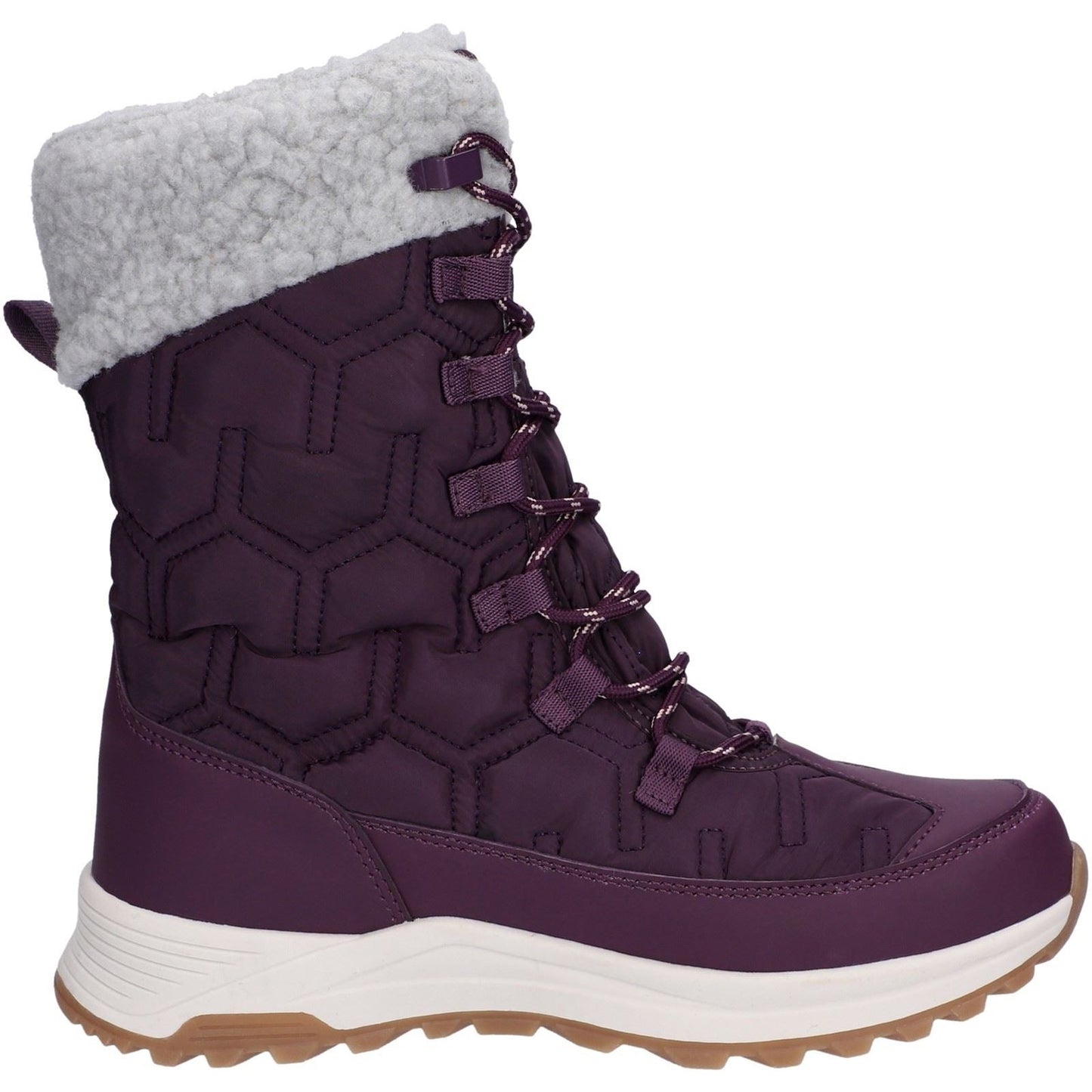 Hi-Tec Sophia Nylon Women's Italian Plum/Sepia Rose Winter Ankle Boots