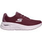 Skechers Arch Fit 3.0 Easy Flow Textile Women's Burgundy Trainers