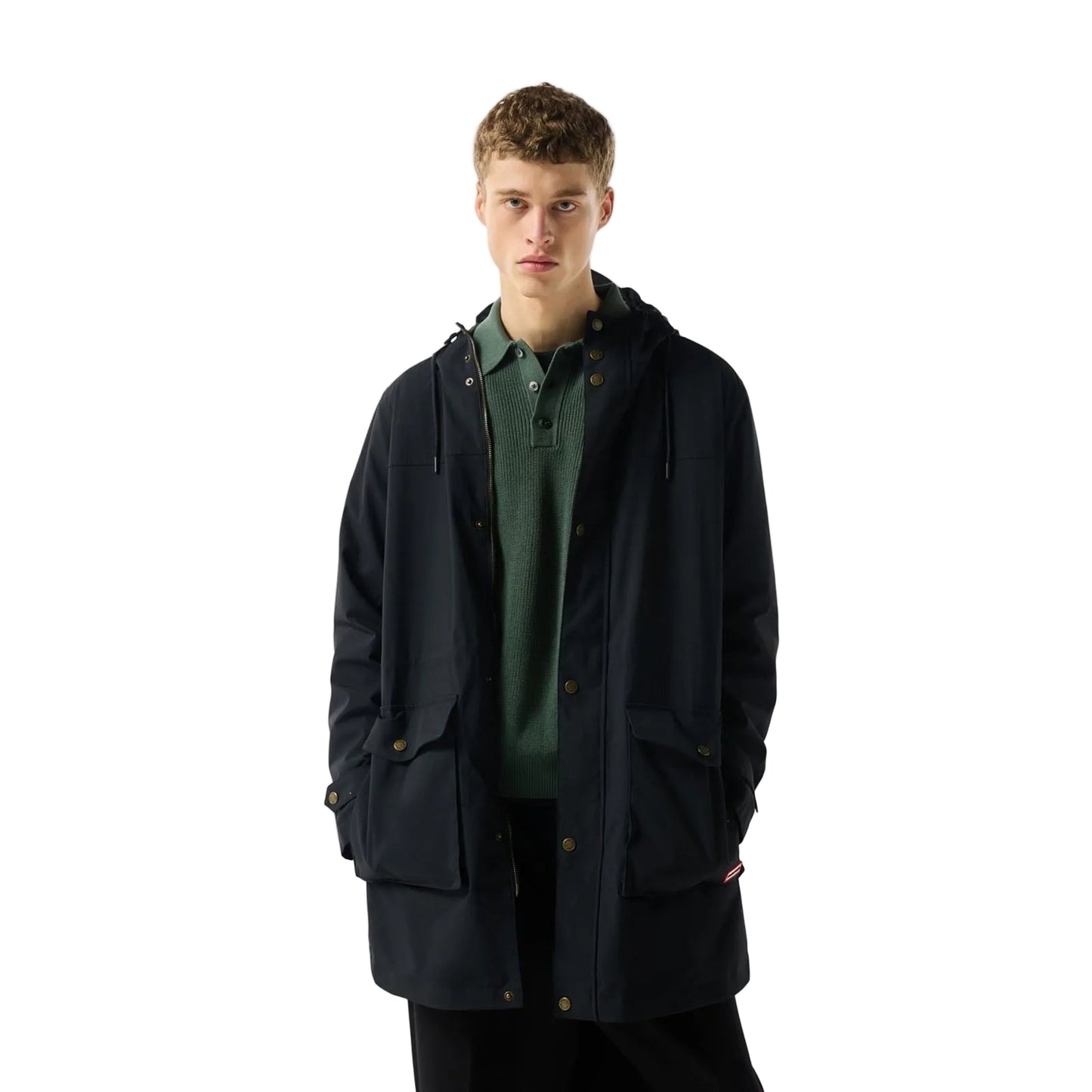 Hunter Lightweight Waterproof Men's Black Rain Parkas