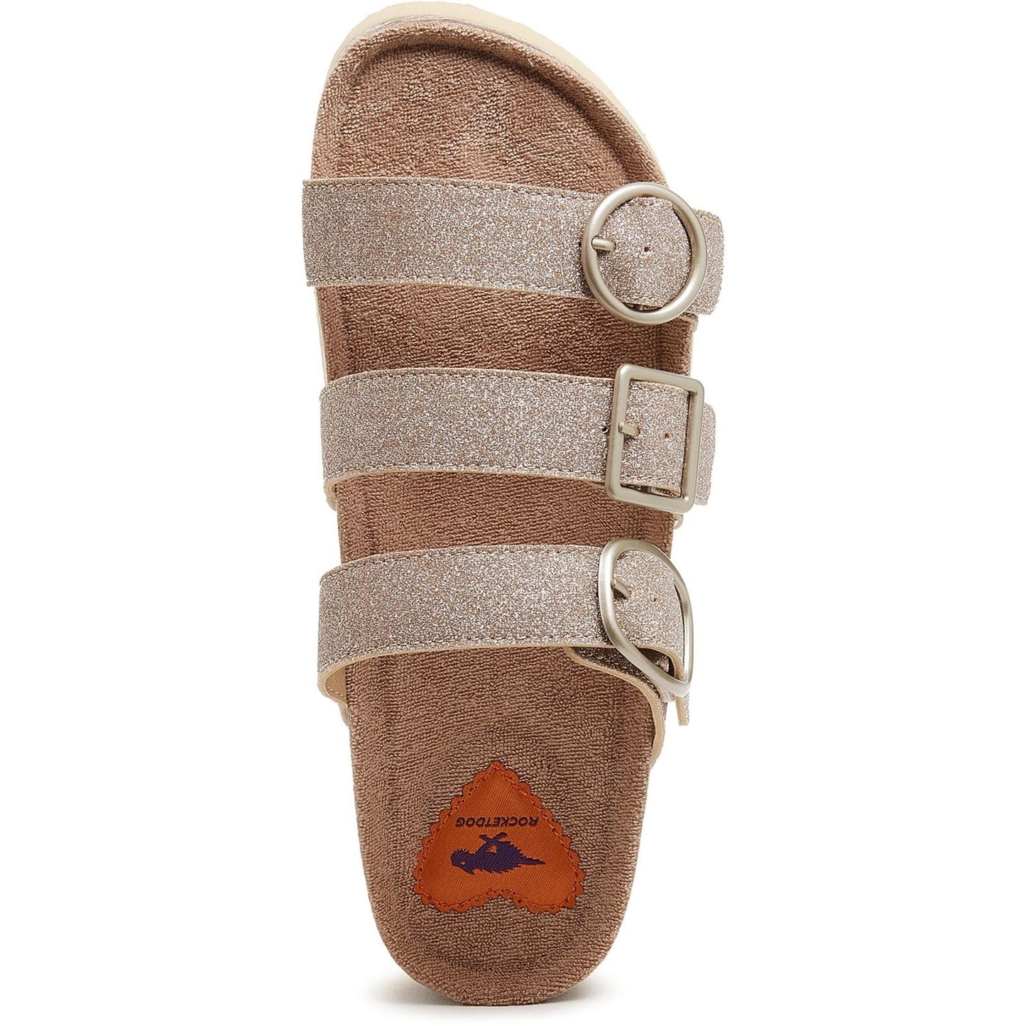 Rocket Dog Women's Astor Glenn Glitter Sandal in Gold