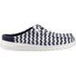 HEYDUDE Wendy Slip Terry Stripe Polyester Women's Navy Blazer/Egret Mules