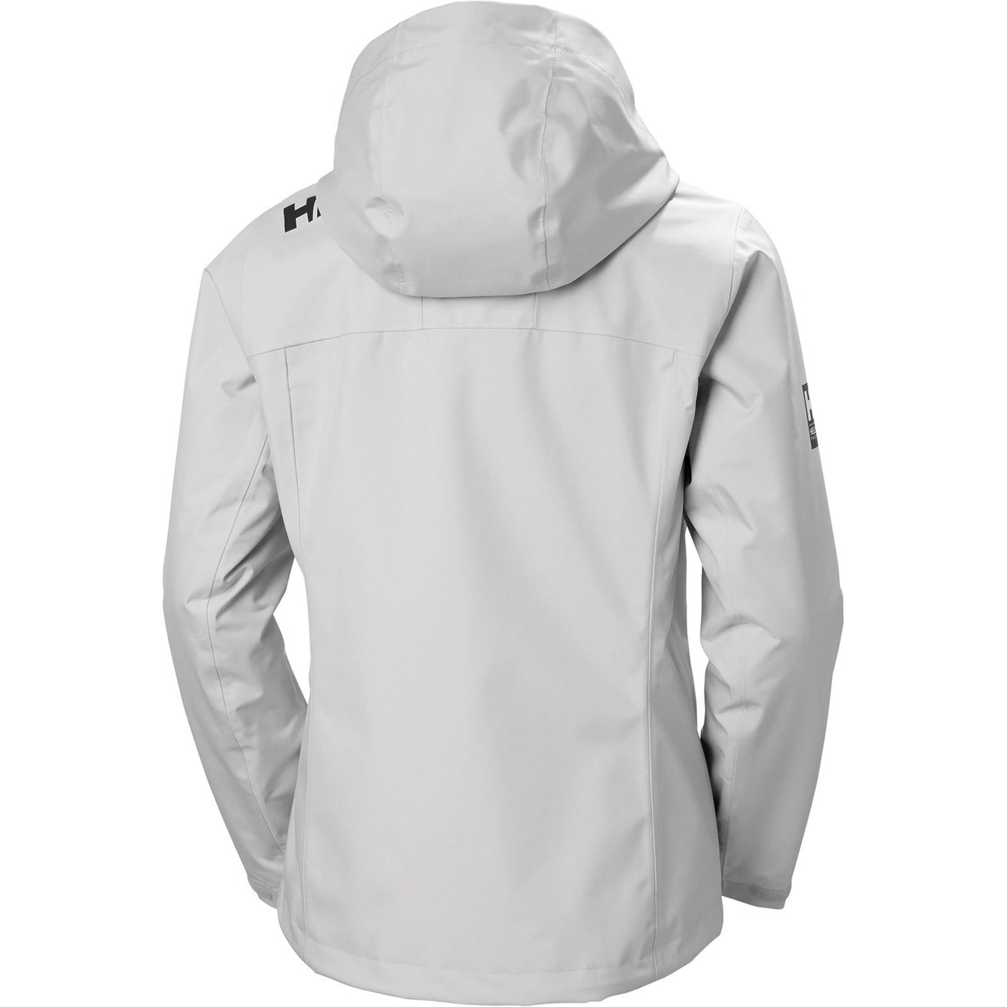 Helly Hansen Sport Women's Crew Hooded Midlayer Sailing Jacket 2.1 in Grey Fog