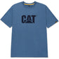 Caterpillar Men's Trademark Logo T-Shirt in Coronet Blue