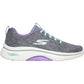 Skechers Women's GO WALK Arch Fit 2.0 Vivid Sunset Shoes in Grey/Lavender