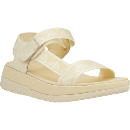 Fitflop Surff Back Strap Polyester/Leather Women's Mellow Yellow Wide Sandals