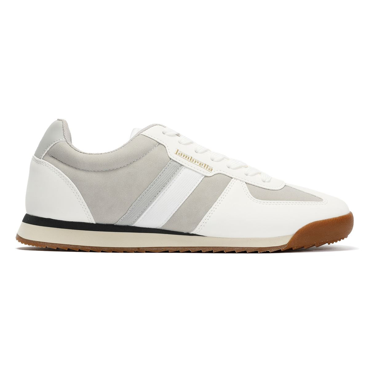 Lambretta Diego Men's White/Grey Trainers