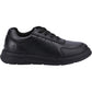 Hush Puppies Robert Leather Youth Black Lace-Up Shoes