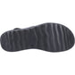 HEYDUDE Women's Collins Mono Sport Sandal in Black/Black