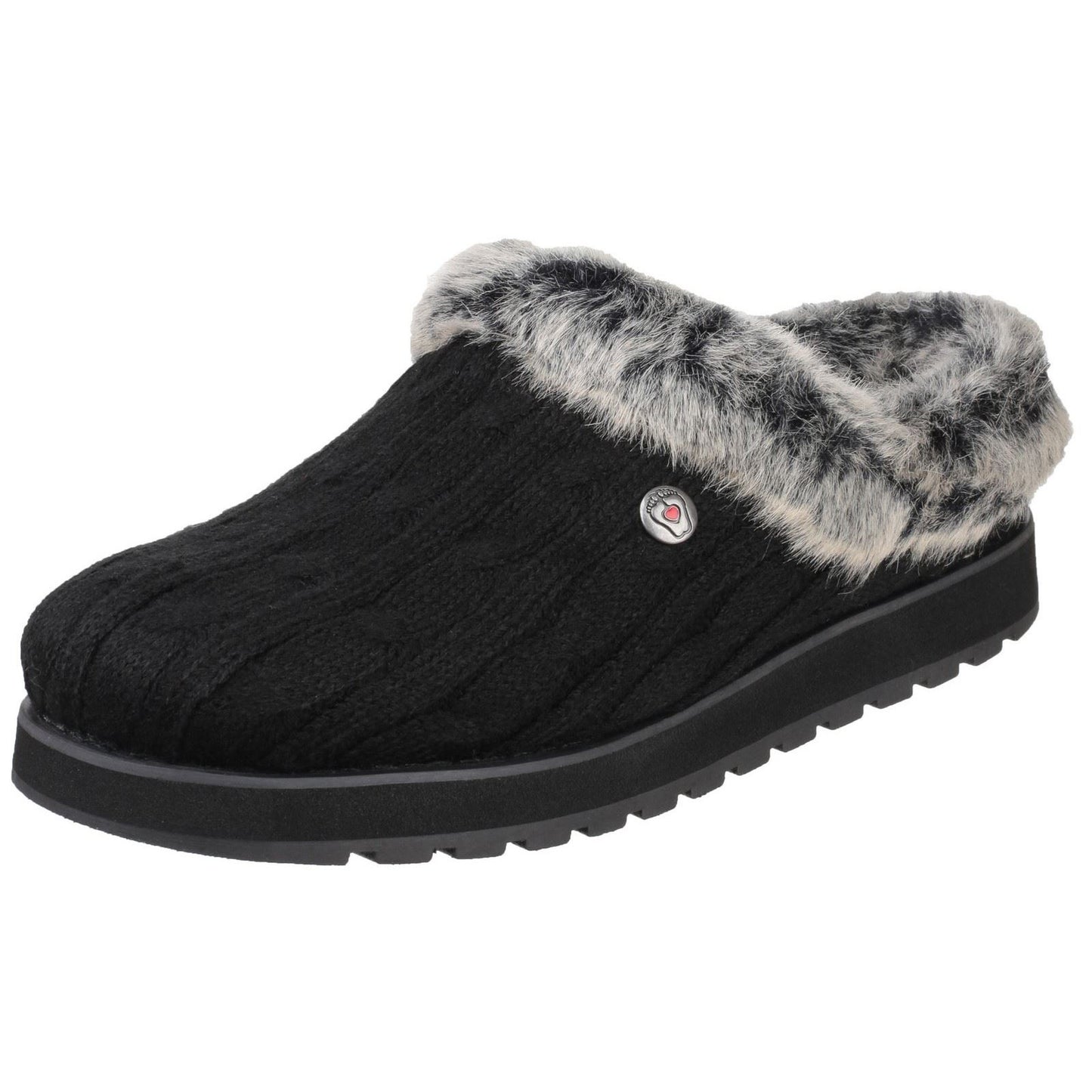 Skechers Women's Keepsakes Ice Angel Mule Slipper in Black