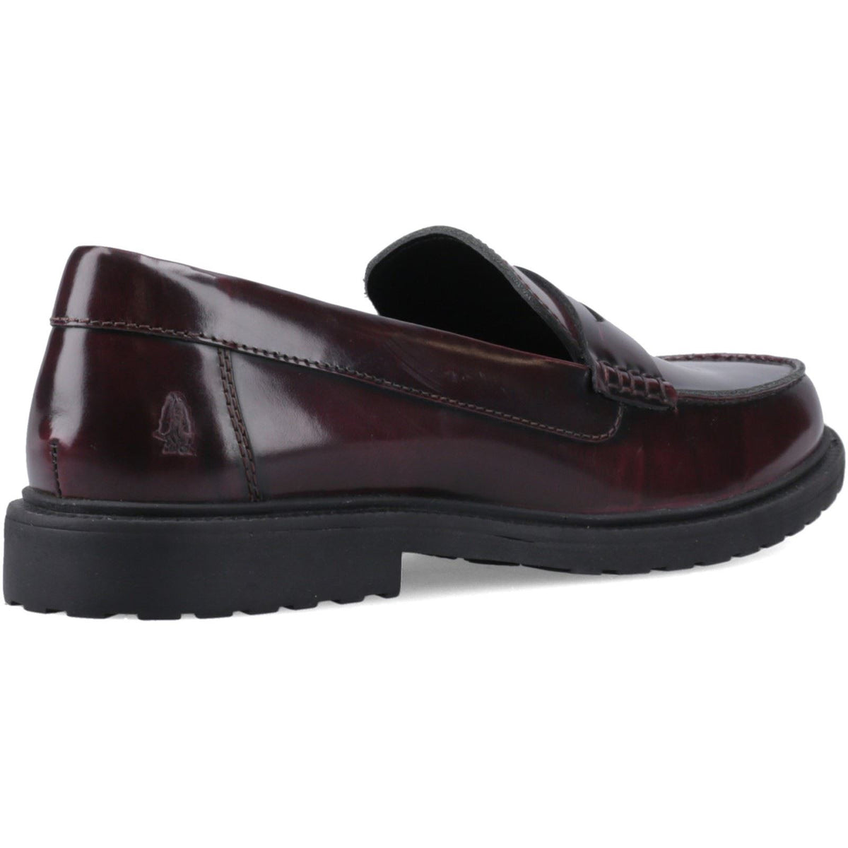 Hush Puppies Verity Slip On Leather Women's Plum Loafers