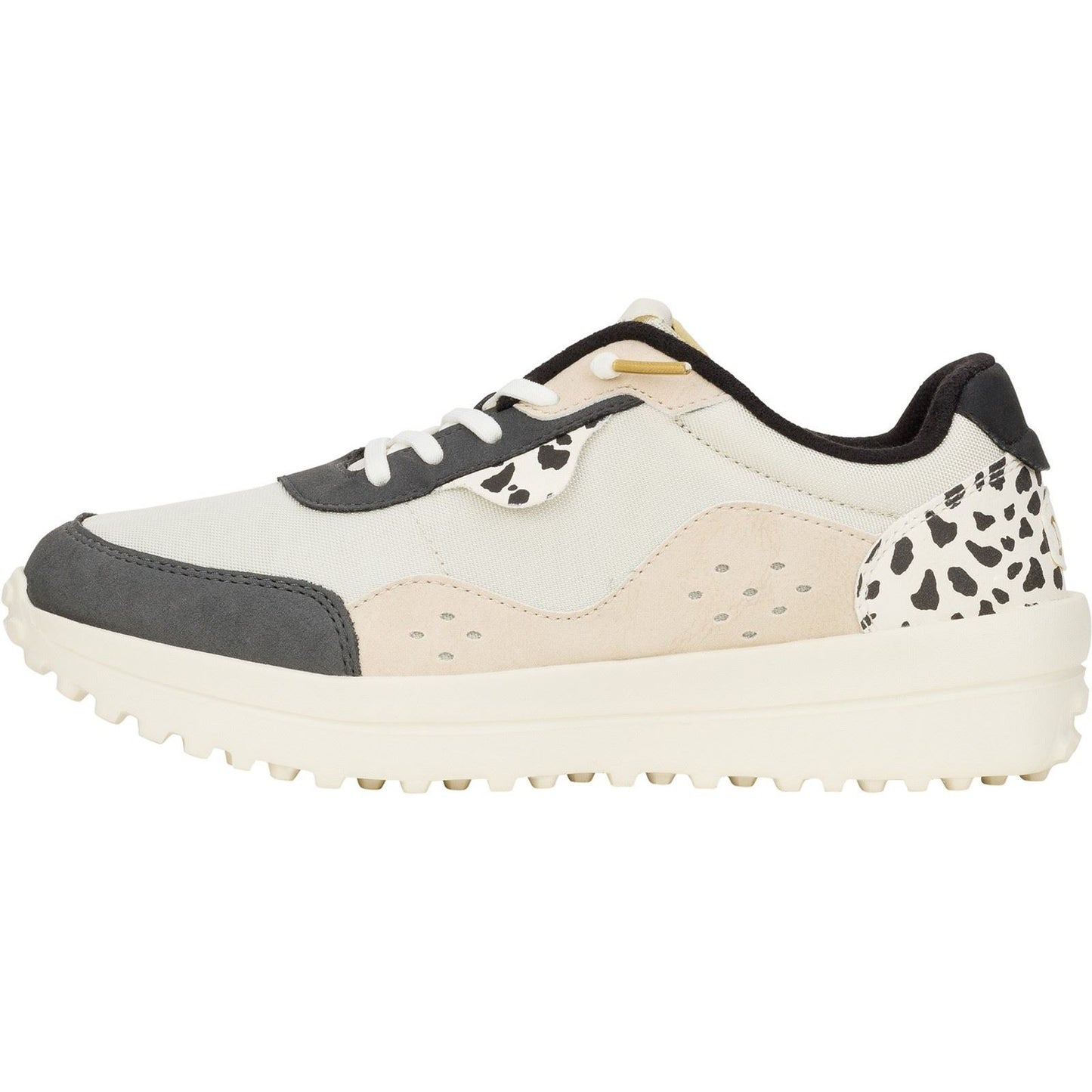 HEYDUDE Women's Hayden Shine Trainers in Ivory/Multi