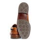 Chapman & Moore Longwing Brogue Leather/Suede Men's Tan/Navy Shoes