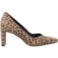 Hush Puppies Olivia Suede Women's Leopard Round Court Shoes