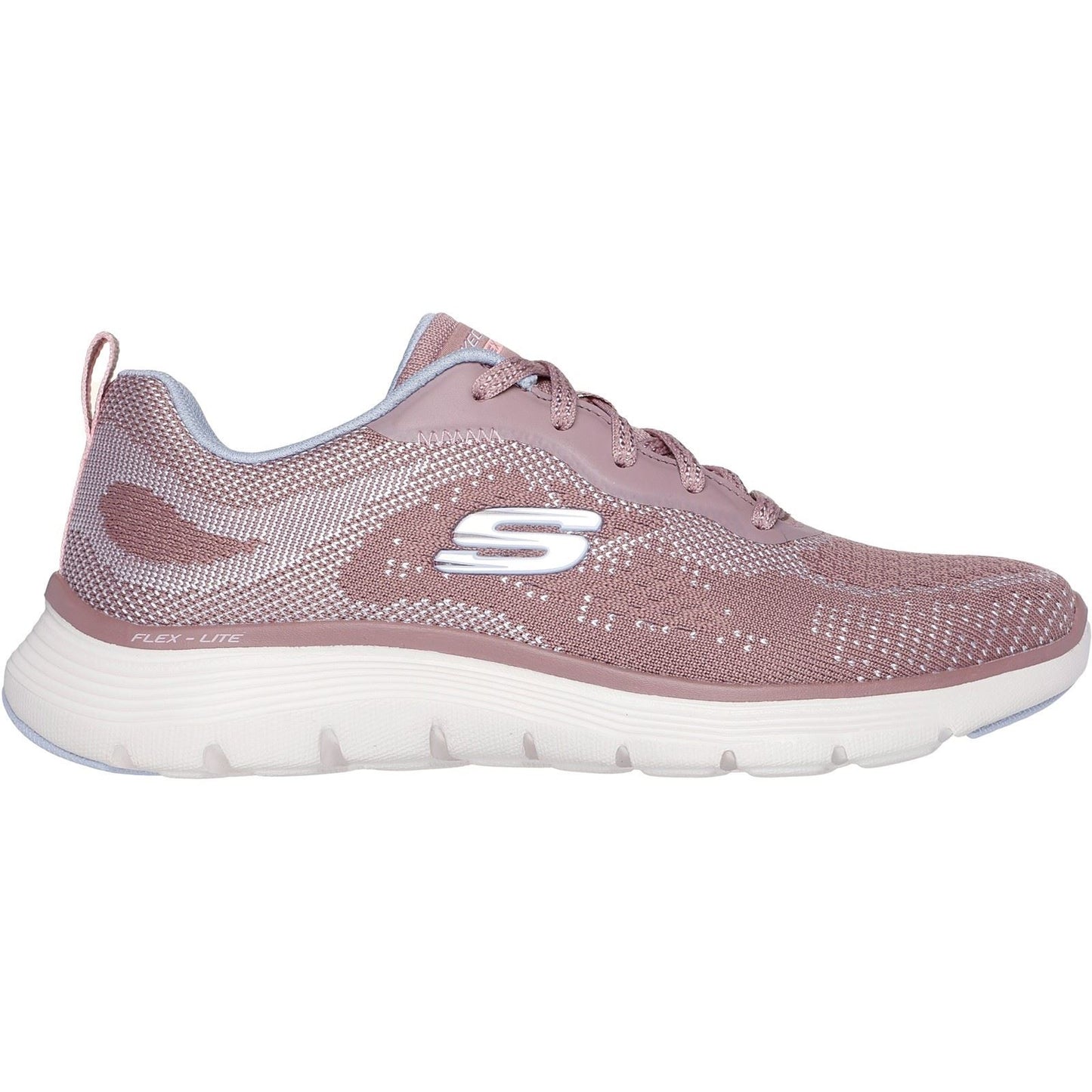 Skechers Women's Flex Appeal 5.0 Cruising Thru Trainers in Mauve/Light Blue
