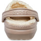 Crocs Unisex Classic Lined Clog in Mushroom/Bone