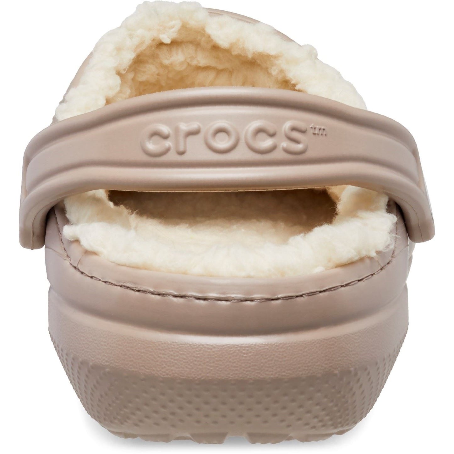 Crocs Unisex Classic Lined Clog in Mushroom/Bone
