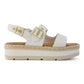 TOMS Giana Textile Women's White Beachside Sandals