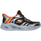 Skechers Meteor-Lights Brisk-Beams Boy's Black/Silver Trainers