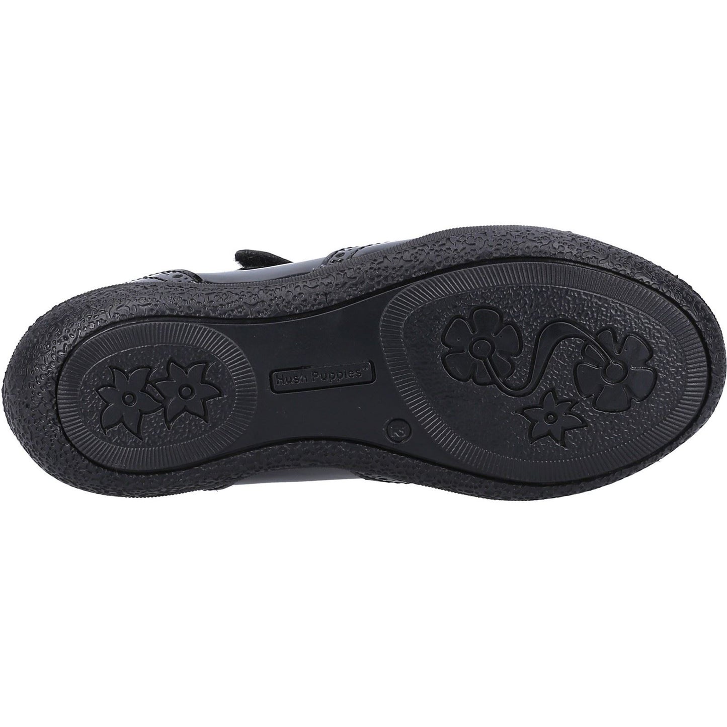 Hush Puppies Rina Junior/Youth Girls Black Patent Leather Shoes