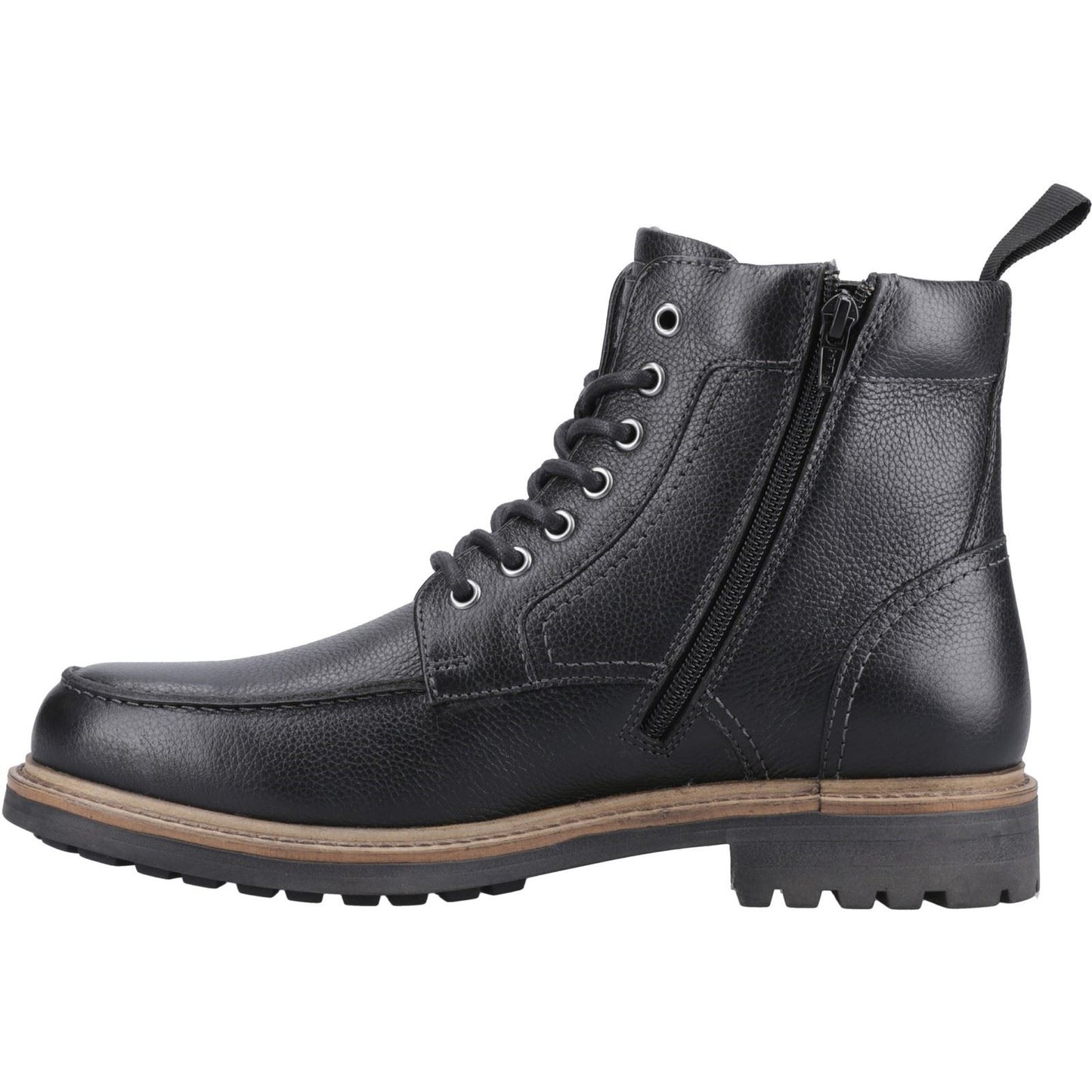 Hunter Shaws Ankle Boot Leather Men's Black Ankle Boots