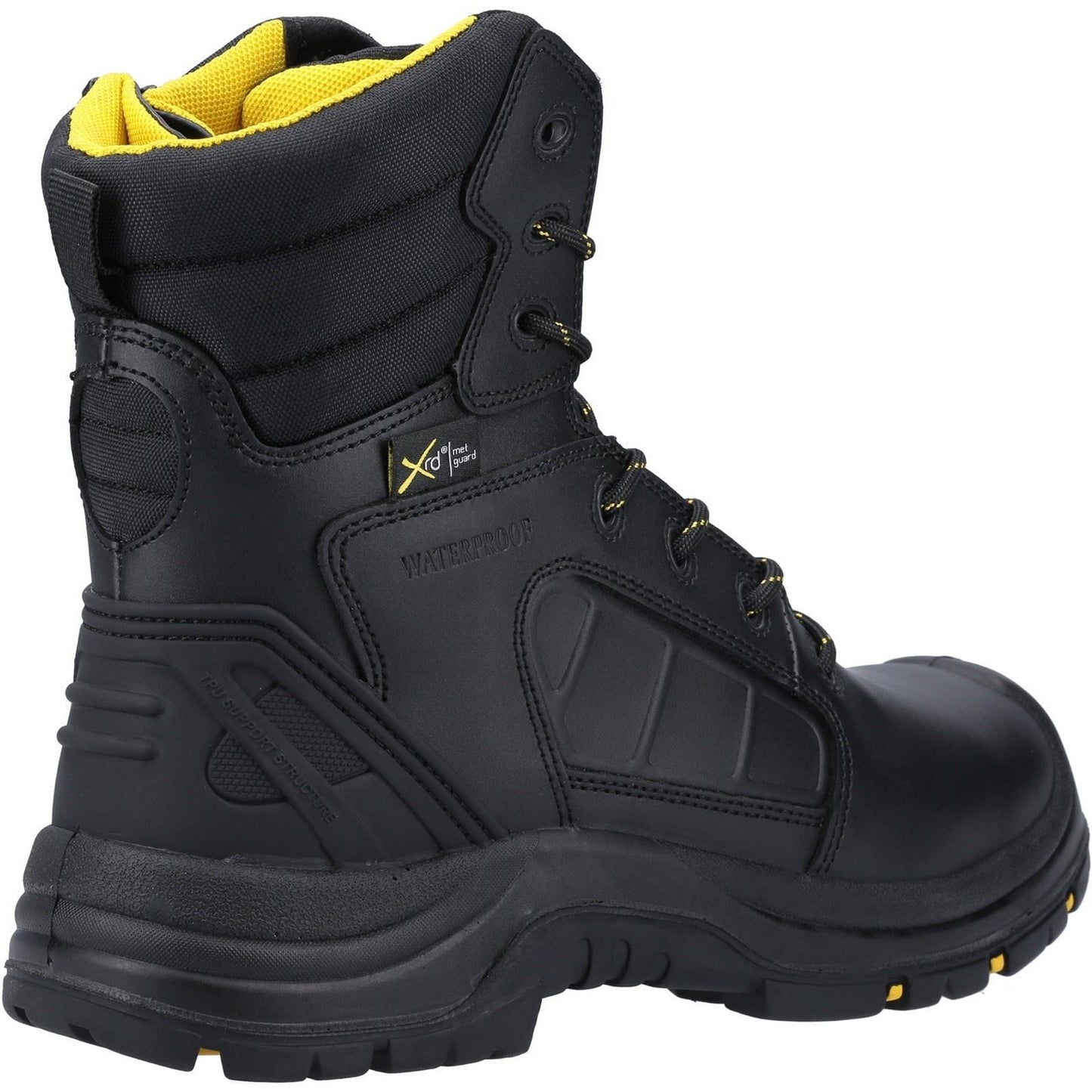 Amblers Safety AS350C Berwyn Hi-Leg Waterproof Metal Free Metatarsal Safety Boot in Black